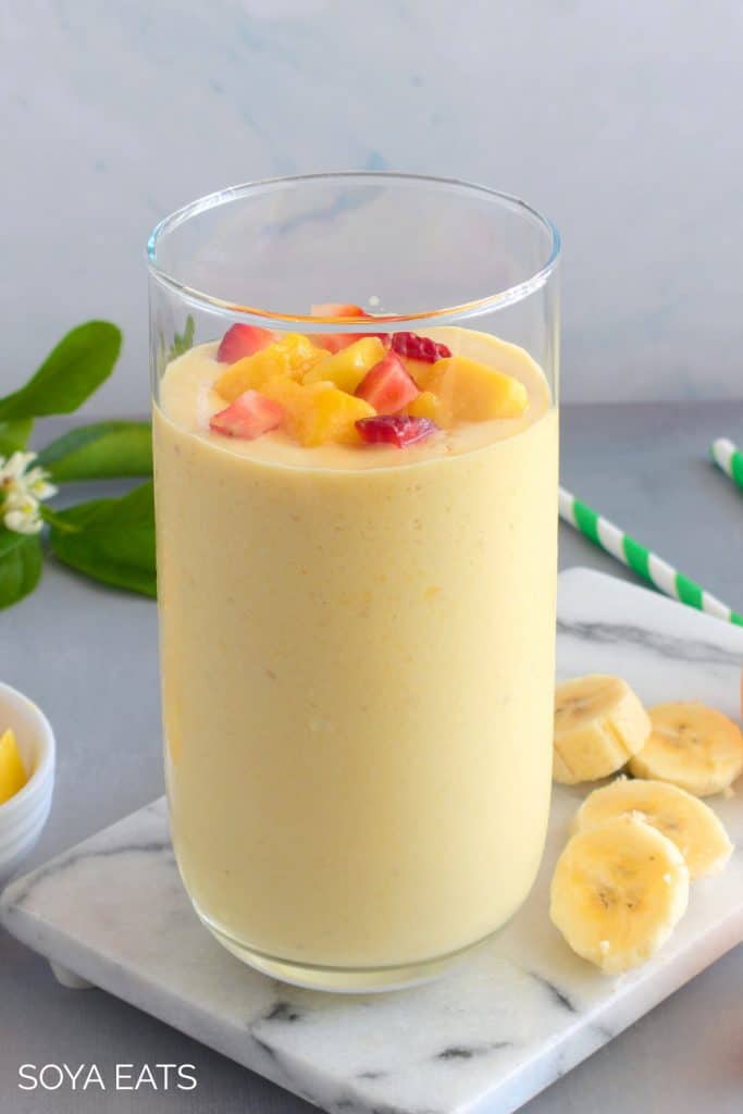 Mango Tofu Smoothie Soya Eats