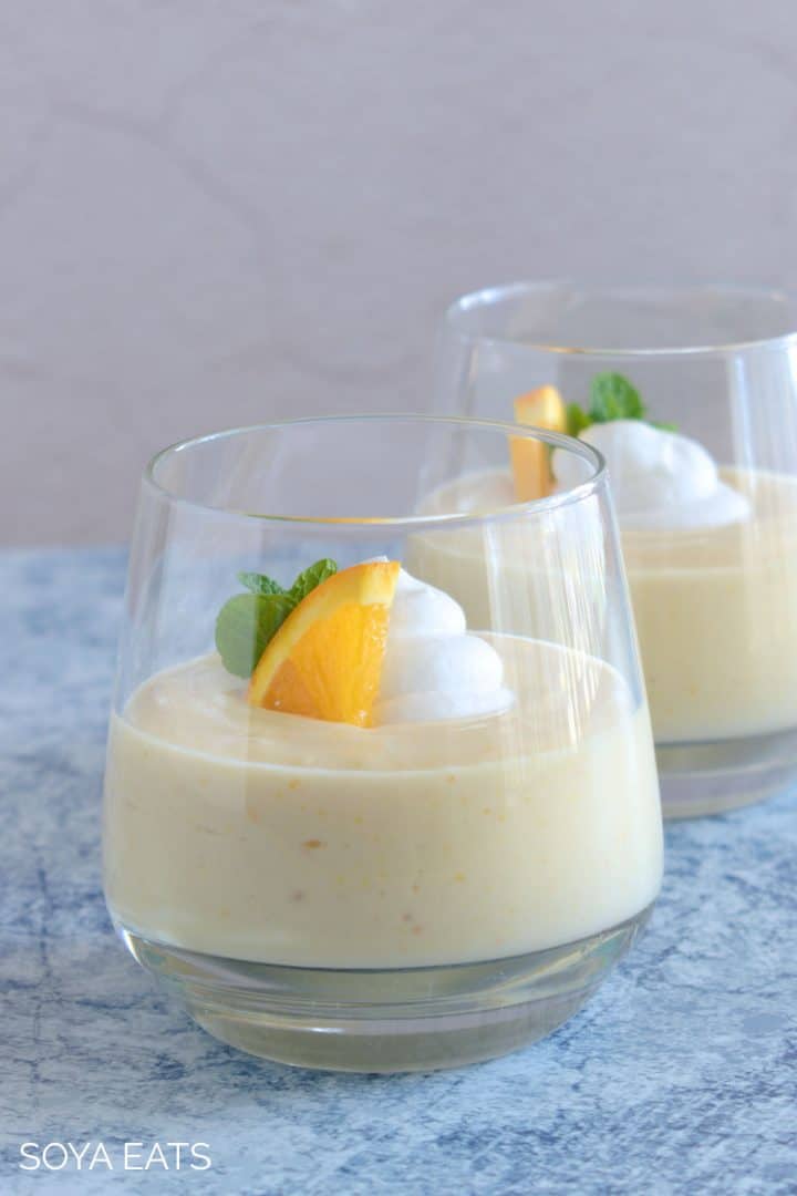 Silken Tofu Orange Pudding Dessert Soya Eats