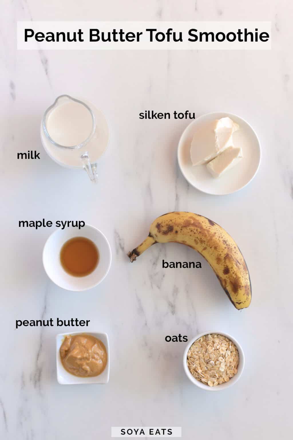 Peanut Butter Tofu Smoothie Soya Eats